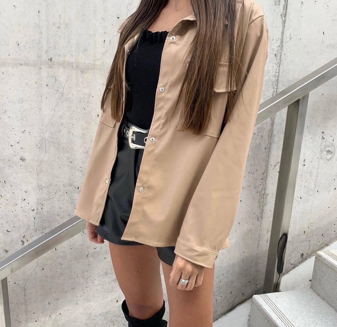 Sobrecamisa Greta Beige