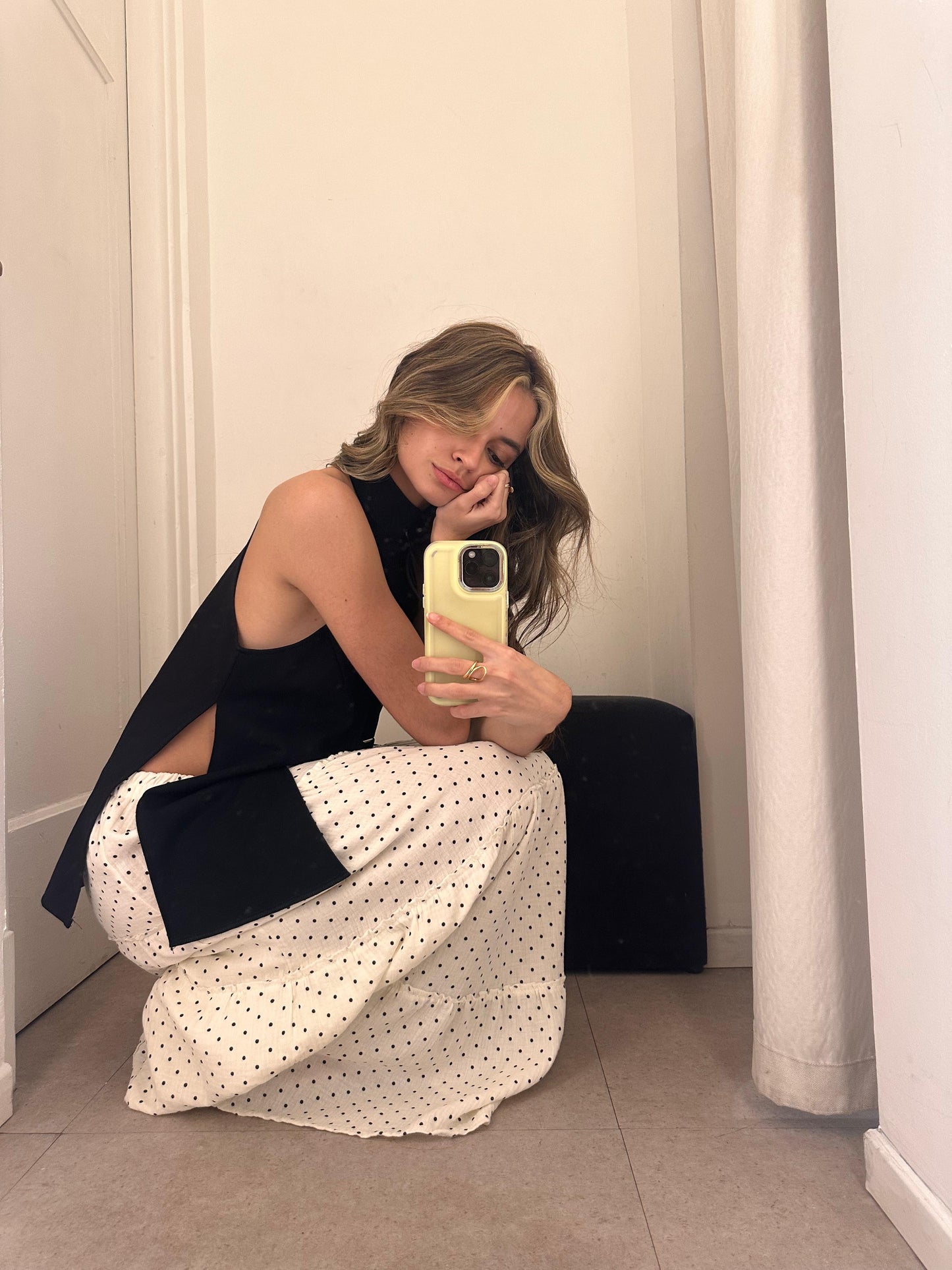 Falda Santorini Polka Dot