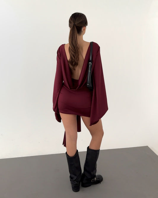 Vestido Manhattan Bordeaux