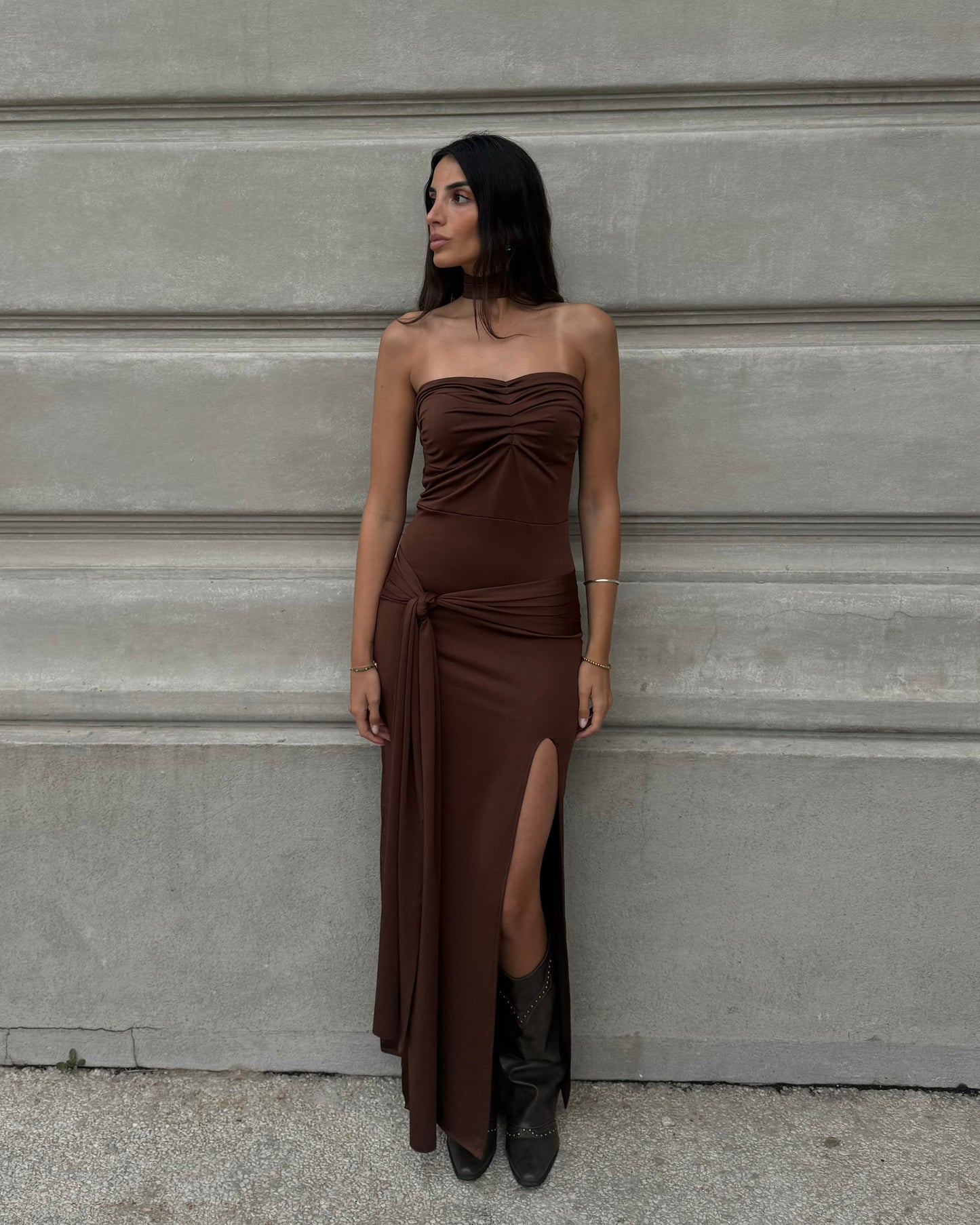 Vestido Málaga Brown