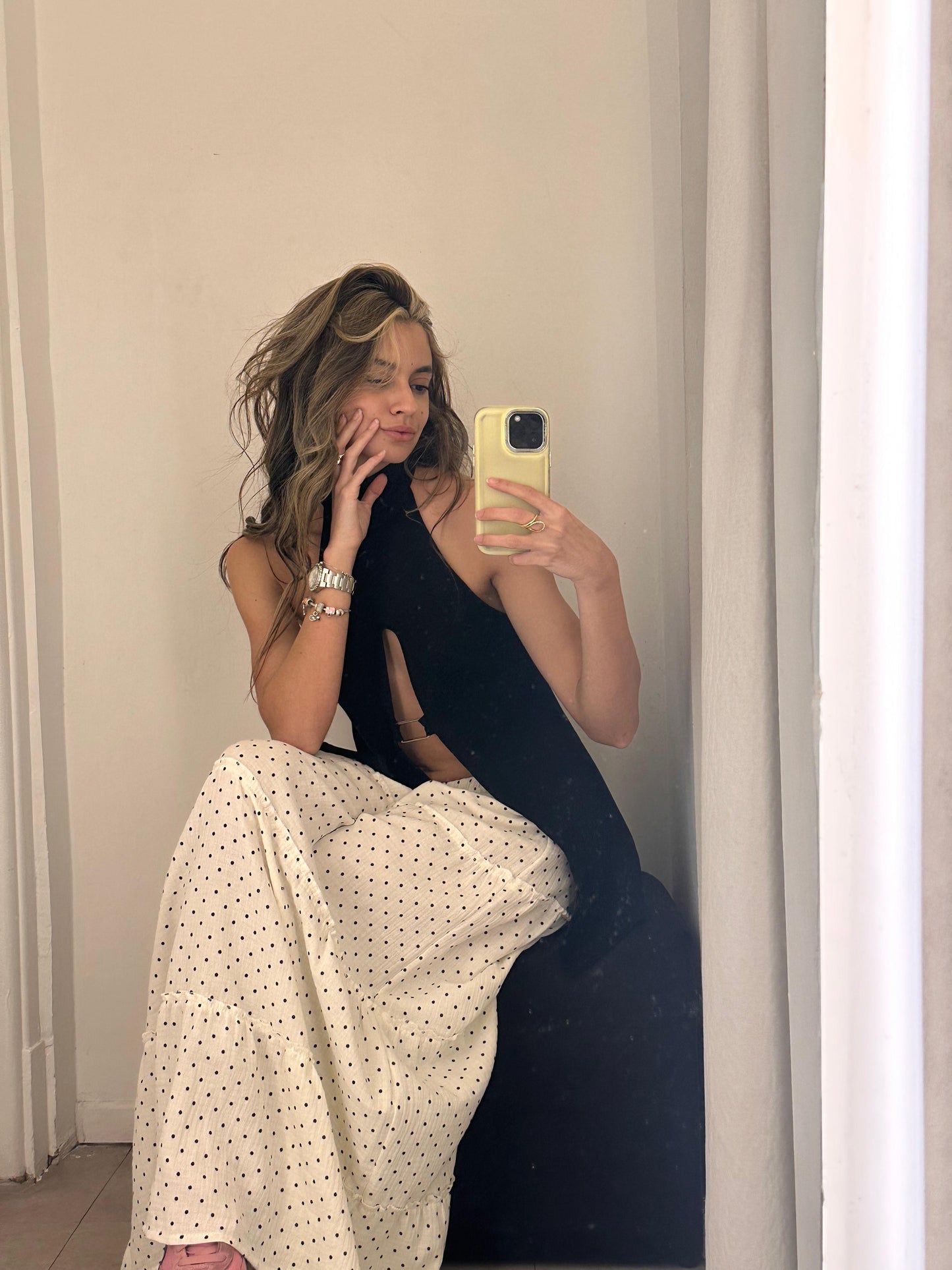 Falda Santorini Polka Dot