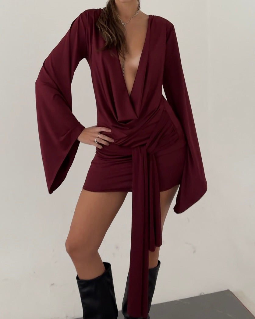 Vestido Manhattan Bordeaux