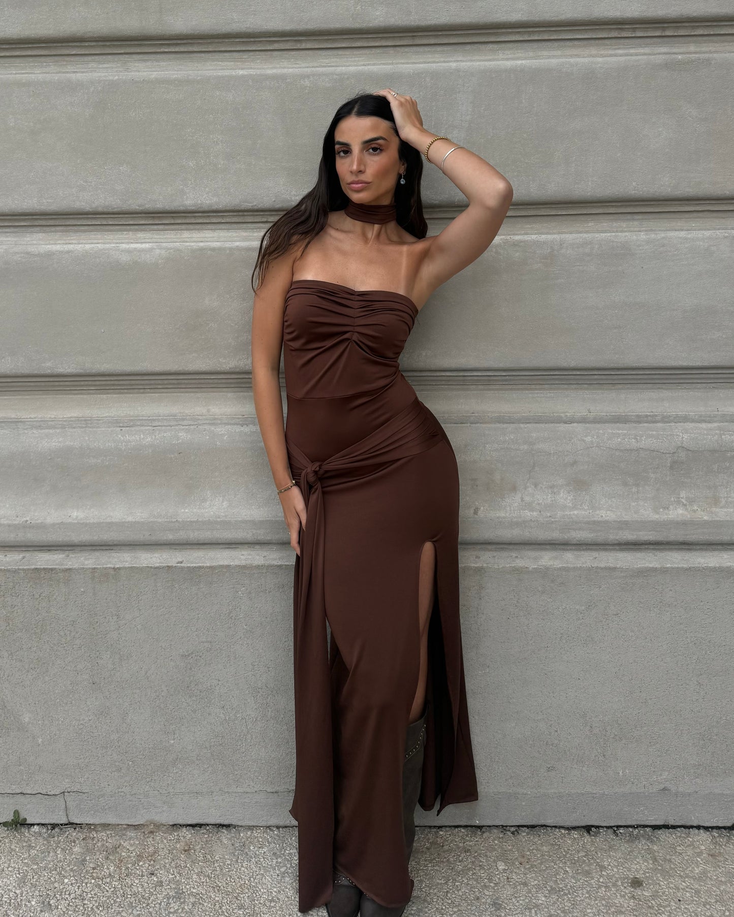 Vestido Málaga Brown