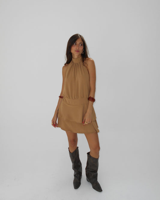 Vestido Roman Tostado