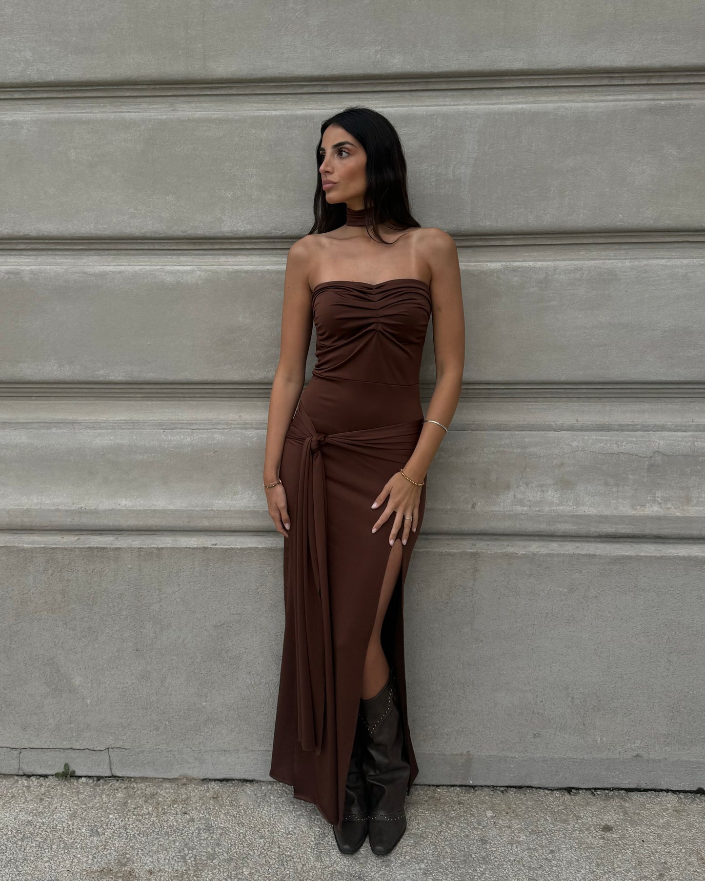 Vestido Málaga Brown