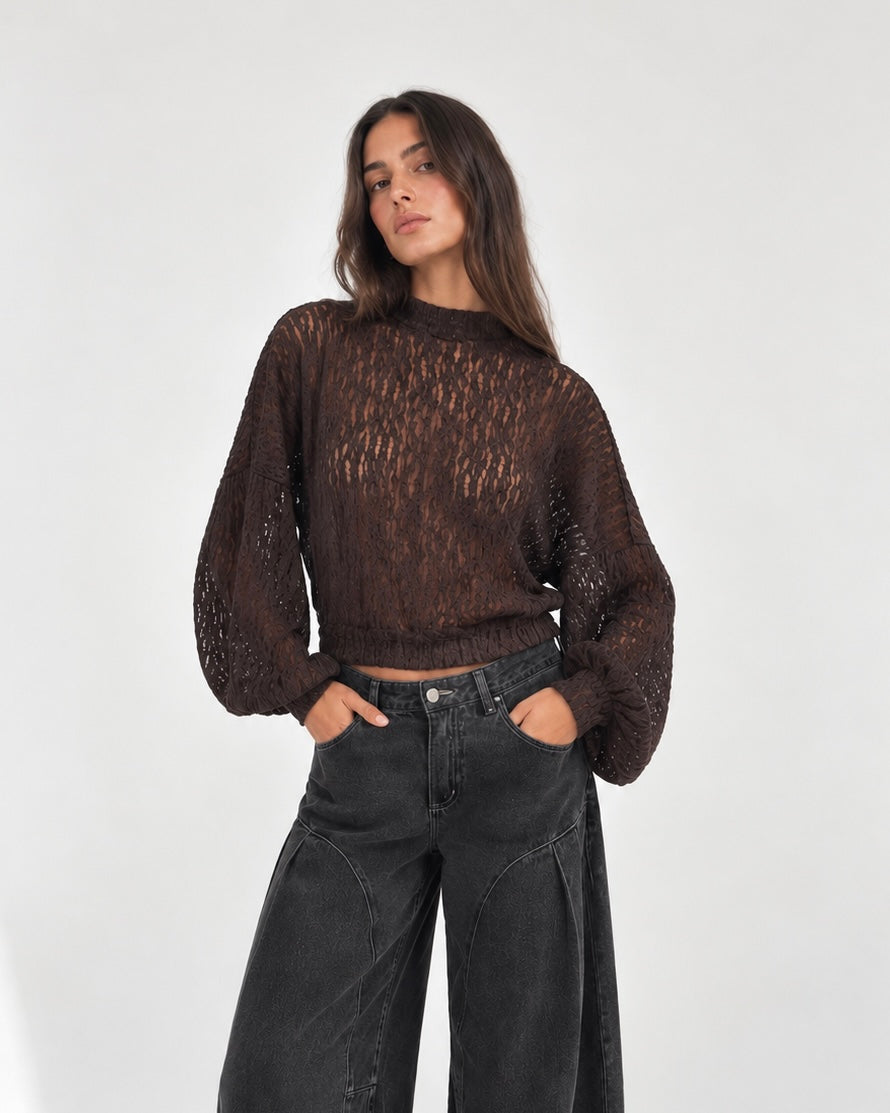 Blusa Aurora Chocolate