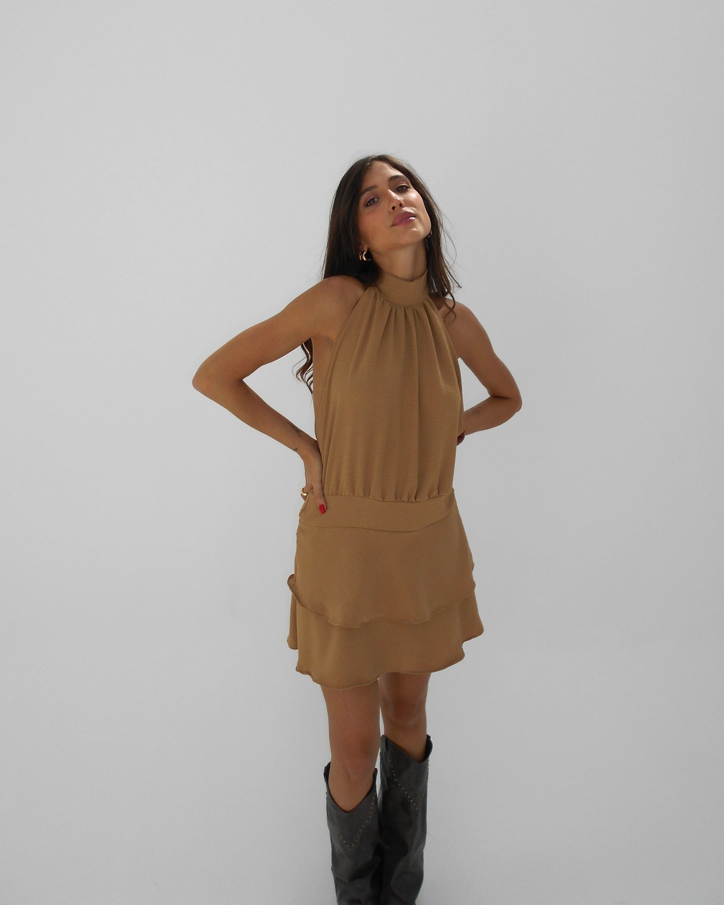 Vestido Roman Tostado