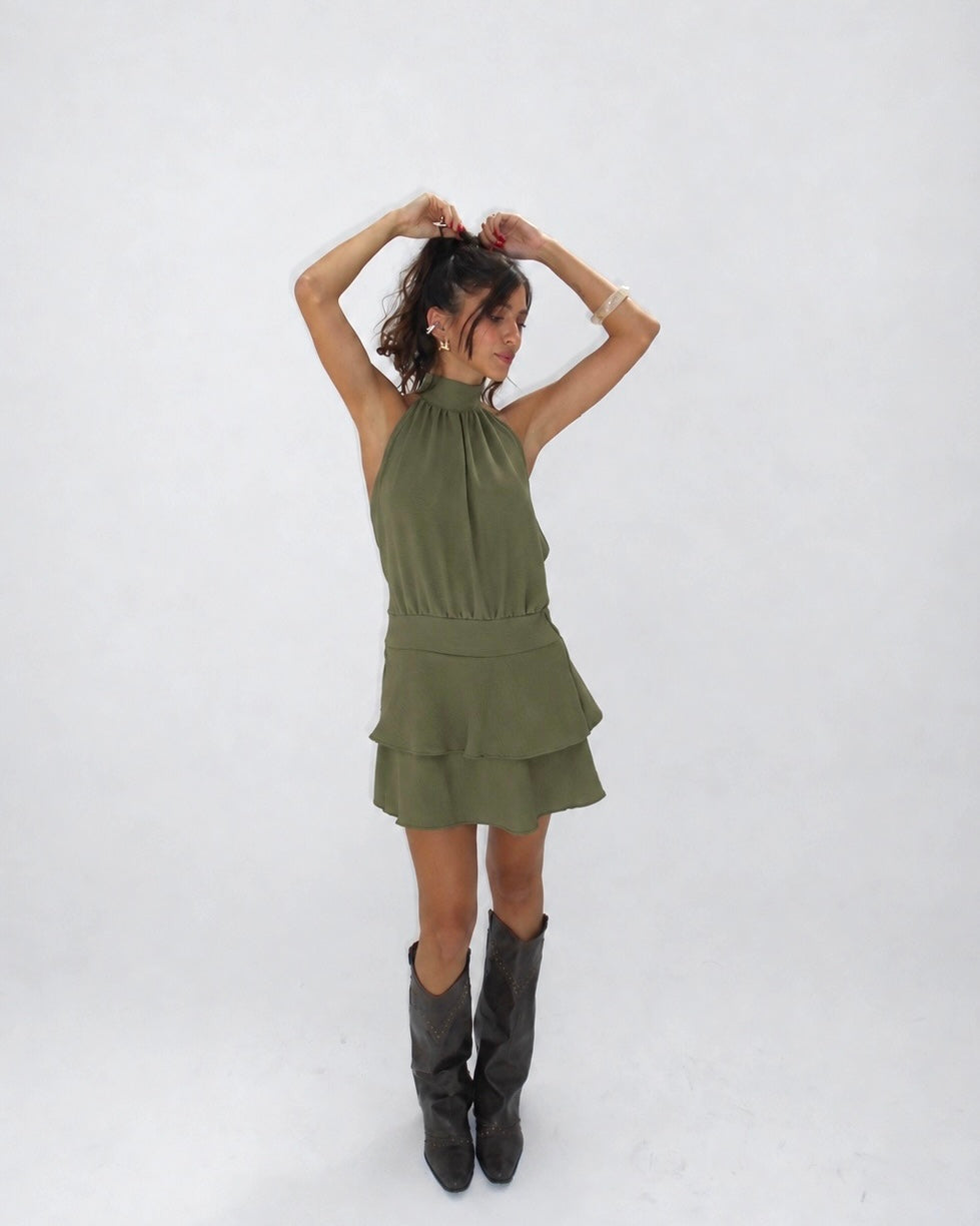 Vestido Roman Verde Militar